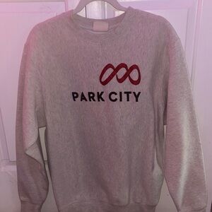 MV Sport Park City Light Gray Crewneck Sweater